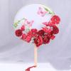 Exquisite Flower Butterfly Round Fan Women Dance Performance Props Wedding Craft Home Decoration