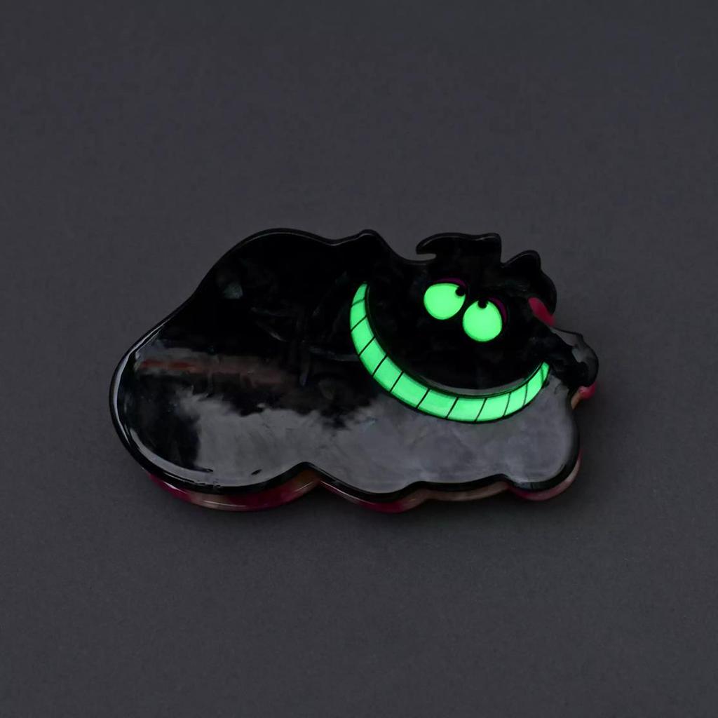 DISNEY Cheshire Cat Hair Clip Glow-in-the-Dark Die-Cut ( CHESHIRE CAT ) NEW