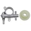 A77T-20Set 2500/3800 Chainsaw Spare Parts Chainsaw Oil Pump With Worm Drive Gear Fit For Chain Saw 25CC/38CC