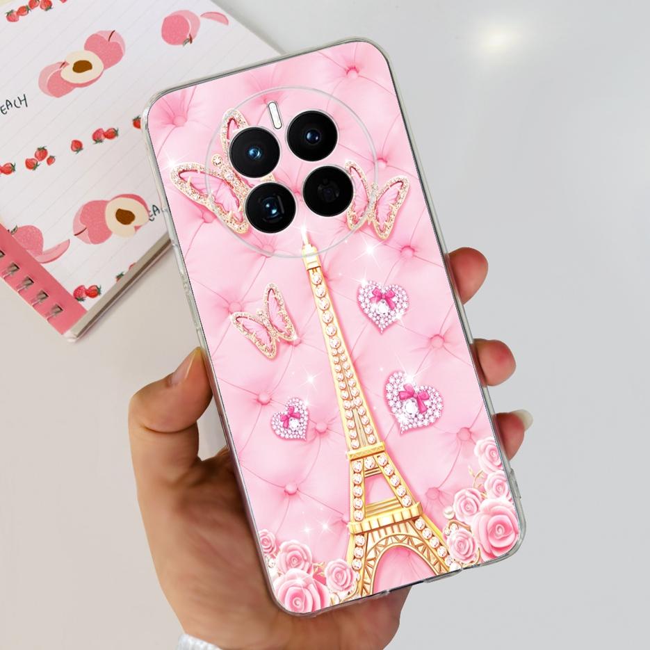 For Huawei Mate 50 Pro Case Stylish Butterfly Flowers Soft Slim Fundas Phone Case For Huawei Mate 50 Mate50 Pro Back Cover Coque