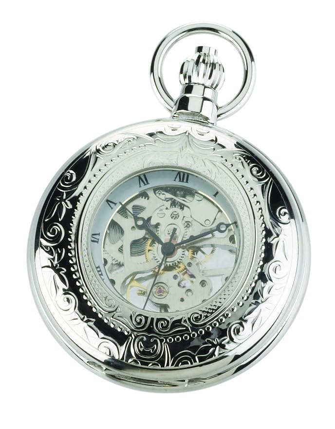 Charles Hubert, Paris Men's Mechanical Pocket Watch, Hand-Wound, 3527-W