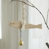 Handmade Wood Fish Door Bell Lightweight Hand Carved Fish Wall Decoration Lucky Rustic Fish Door Chimes Housewarming Gift