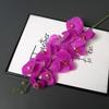 Long Stem 9-Head Phalaenopsis Orchid Artificial Floral Decoration for Weddings and Home