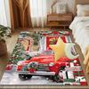 Christmas Vintage Truck Area Rug Suitable for Indoor And Outdoor,Carpets for Kitchens, Homes, Offices, Living Rooms,Home Decor,Christmas Gift