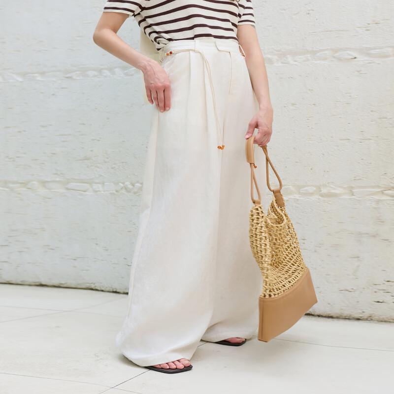 

Sancai Women s Lyocell Blend Loose Wide-Leg Casual Pants S 155/64A