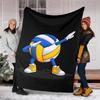 Volleyball Theme Printed Blanket - Perfect for Couch, Bed, Travel & Outdoor Use | Machine Washable, Cozy & Durable.