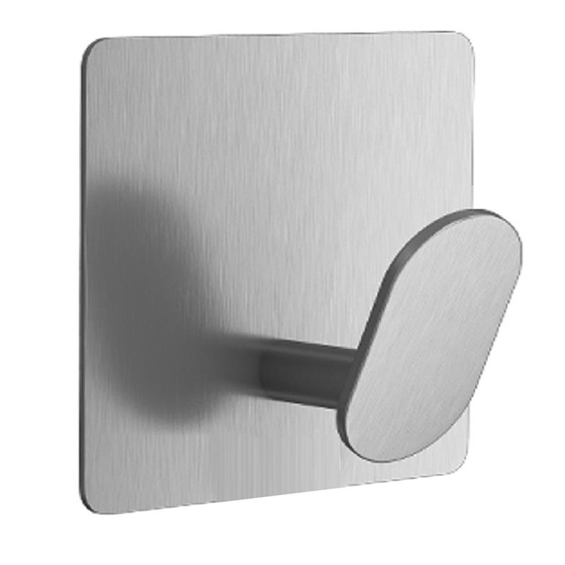 8Pcs Towel Hooks For Bathrooms Adhesive Wall Hooks For Hanging Robe Coat Stick On Hooks No Damage Stainless Steel