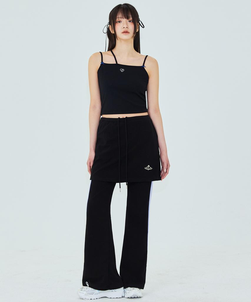PLASMA SPHERE Spin Pants In Black (Skirt Wrap Pants)