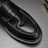 Bo Wei British Handmade Cowhide Platform Loafers Men'S One-Pedal Men'S Shoes Genuine Leather Lazy Shoes Tooling Leather Shoes