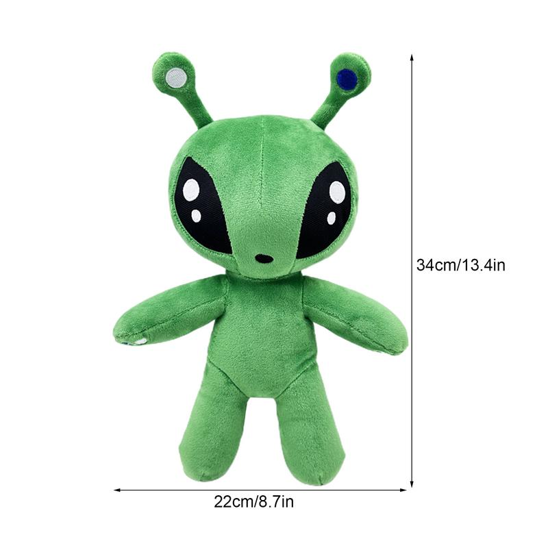 34CM Aftonsparv Grüner Außerirdischer Plüschtier Puppen Niedliches Tier Stofftier Weiches Spielzeug Für Kindergeburtstage Weihnachtsgeschenke