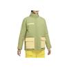 Nike Color Block Stand Collar Multi Pocket Zipper Brand Logo Embroidered Jacket Women Jacket Outdoor-Green DQ6851-334