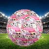 Labubu Print Size 5 Soccer Ball, PU Wear Resistant Football for Match Training and Daily Practice, Birthday Gift for Soccer Fans