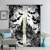 2PCS- Halloween Castle Style Patterned Printed Curtains, Window Decorations, Home Decorations, Room Decorations