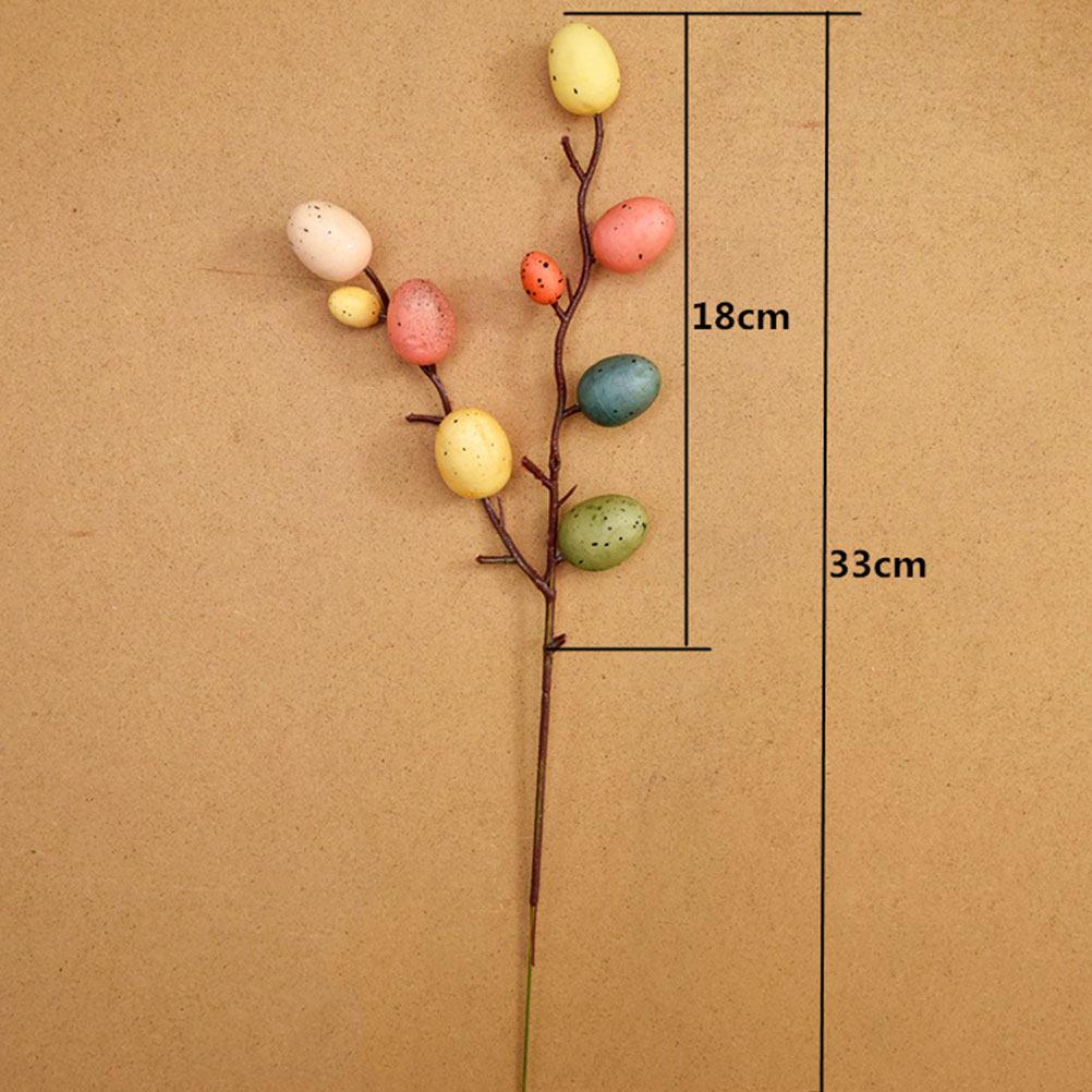 

8 Branches Easter Decoration Colorful DIY Easter Eggs Branch Adornments for Home Mall Living Room Spring Decor