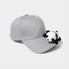 Lovely Plush Panda Baseball Hat For Women Men Unisex Cotton Baseball Caps with Adjustable Back Closure Sport Headwear
