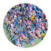 Round Shape Cute Flower Charms DIY Mixed 1kg Sports Team Clay Decor Fan Merchandise Spirit Collection