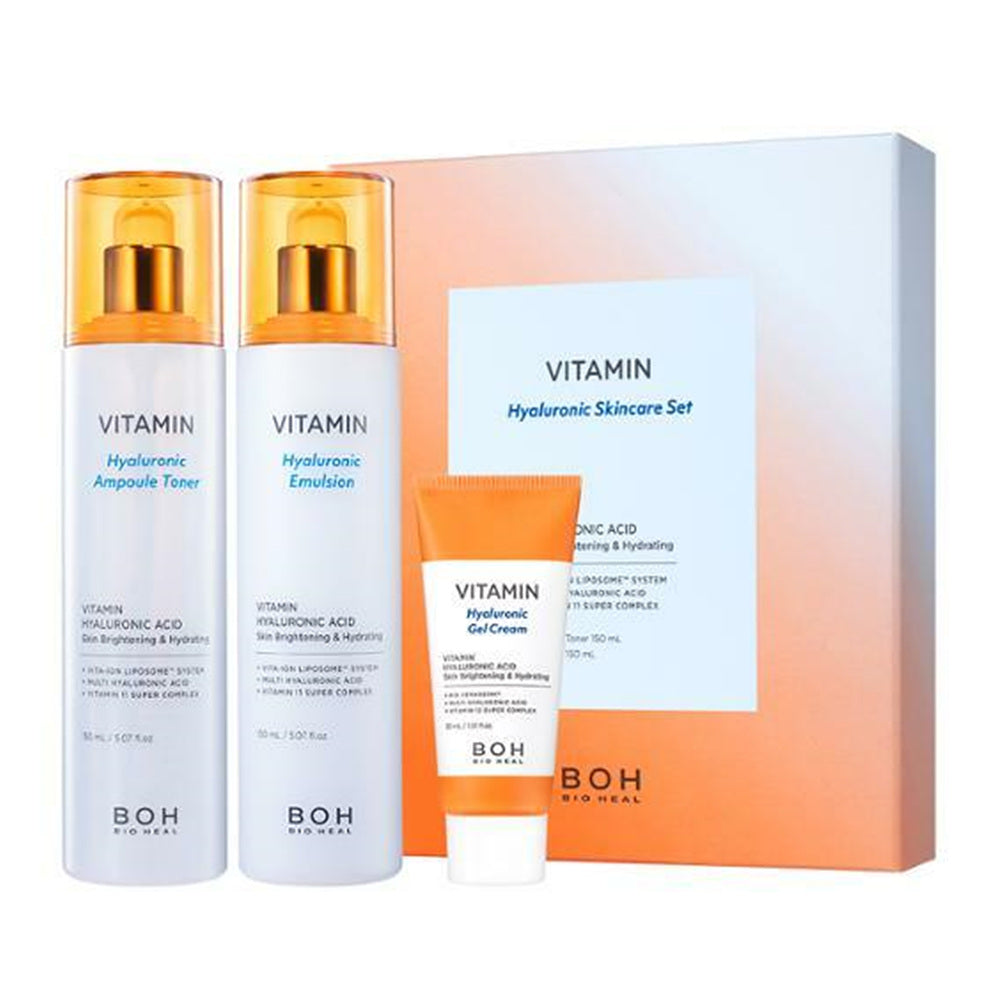 BIOHEAL BOH Vitamin Hyaluronic Ampoule Toner & Emulsion Planning (150ml Toner + 150ml Emulsion + 30ml Cream Present)