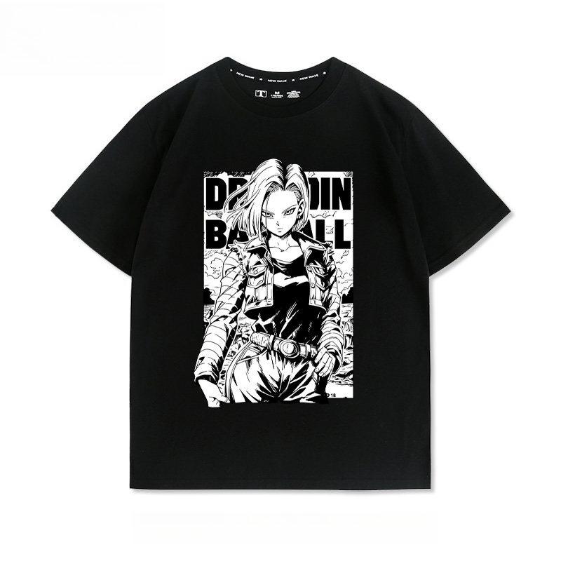 

Anime Dragon Ball Goku Android No 18 Printed Tshirt Unisexs and Womens Tshirt Unisexs Top Sports Tshirt 2026 Summer New Tee S