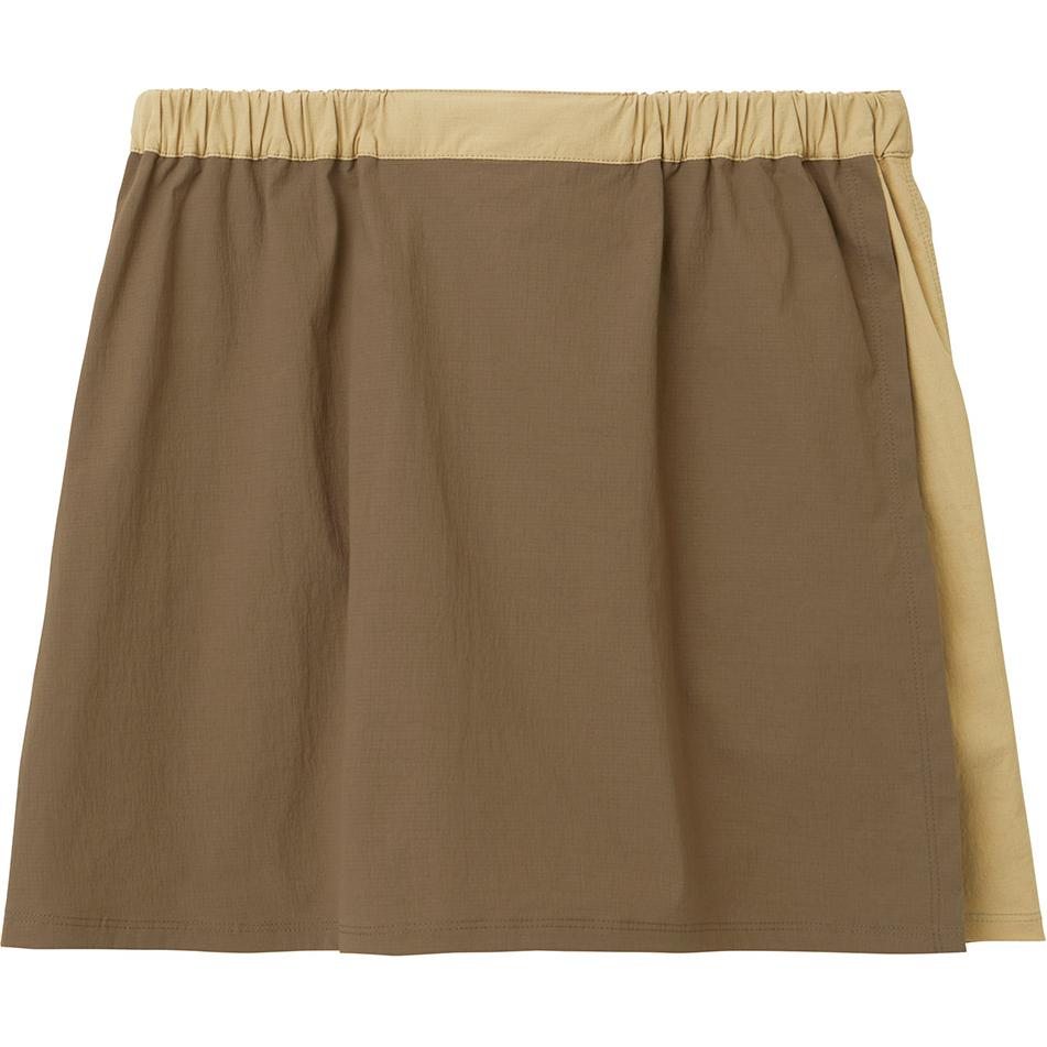 MONTBELL Color-Block Mid-Waist Quick-Dry Running Skirt Pants with Anti-Exposure Feature Casual Sports Shorts Women's