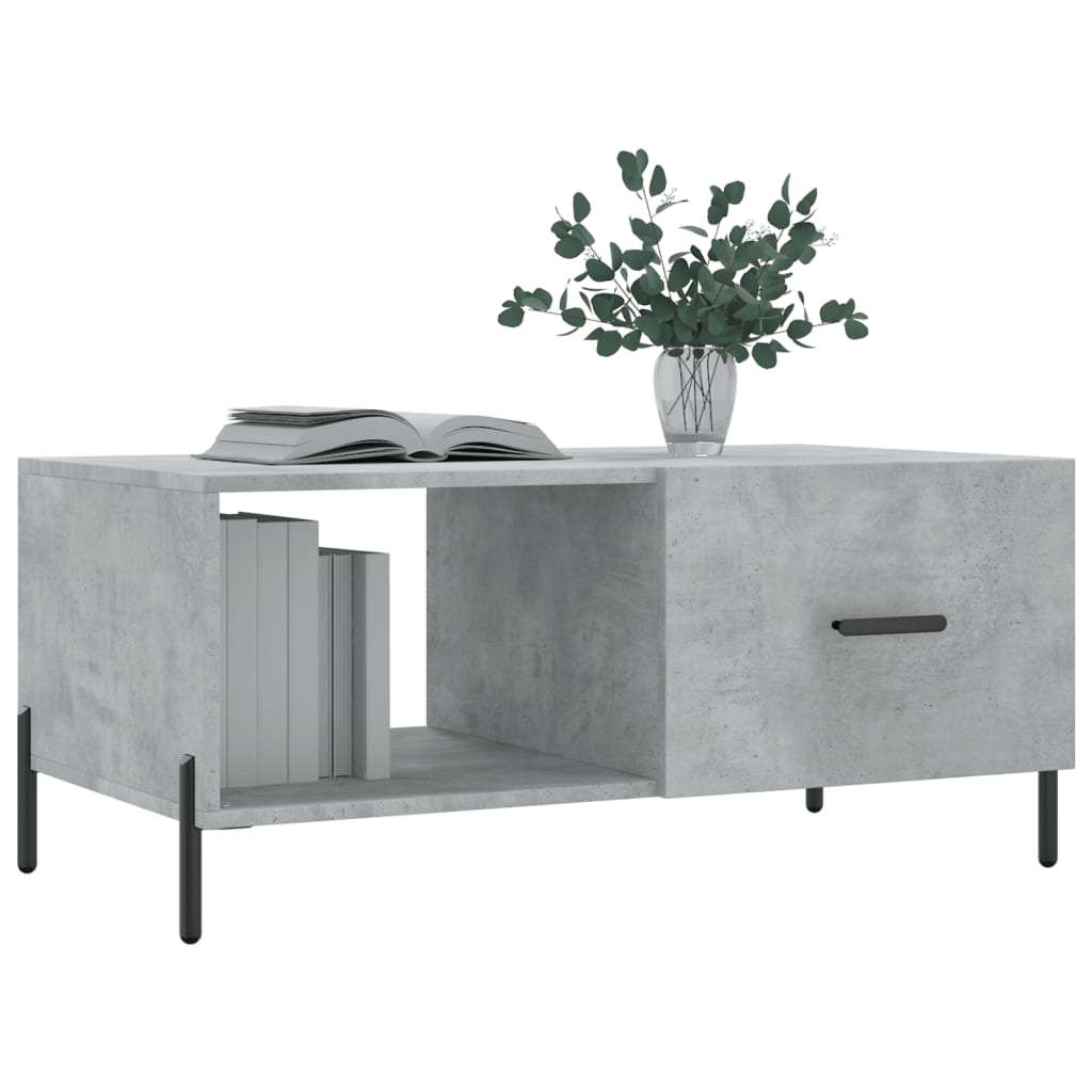  Coffee Table, Concrete Grey, 90x50x40 Cm