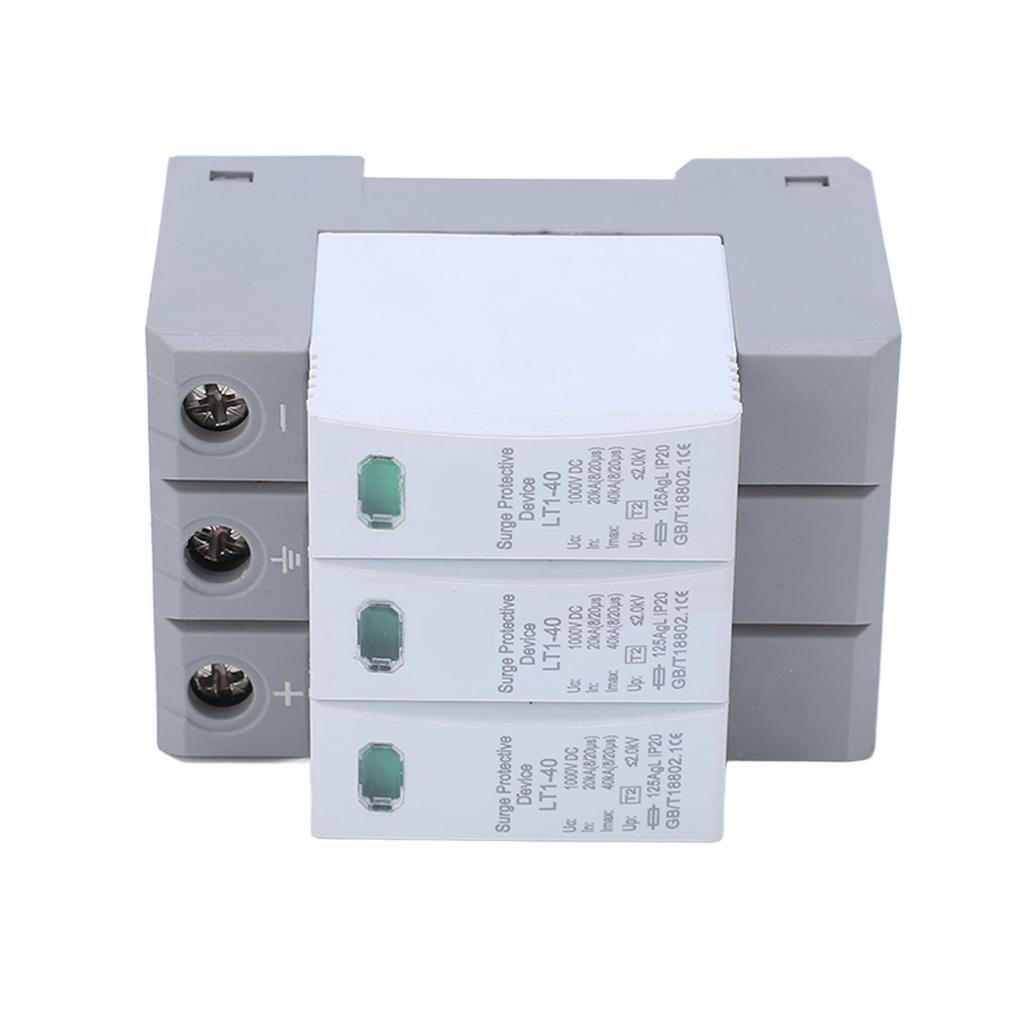 Dispozitiv de protecție la supratensiune 3P Protector de descărcător pentru protecție la tensiune 20?40KA 1000V DC