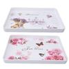 Plastic Serving Tray Rectangular 15.4x10.6in Reusable Food Platter for Snack Fruit Cookies Desserts 