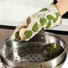 2Pcs Insulated Gloves Heat Resistant Oven Mitts with Hanging Loop Kitchen Gloves for Carrying Casseroles Microwave Bowls Baking Sheets Pot Holders