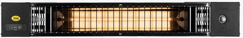 Promiennik podczerwieni petalo 1200w 722wrc z pilotem ip65
