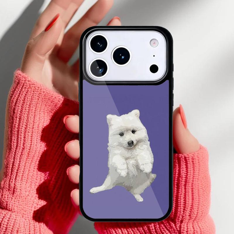 Japanese Spitz Dog Phone Case for iPhone 17 16 15 14 13 Pro Max Back Cover for 12 11 Pro Coque