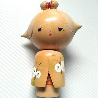 Kokeshi doll Retro wooden sosaku cute girls Japanese Kimono Ornament Japan