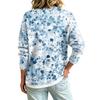 Women's Casual Vintage Floral Print Button Front Jacket for Everyday Outfits