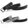 Pyramid Studded Punk Belt - Men & Women's Rivet Waistband With Pin Buckle Rock Gothic Fashion Accessory 