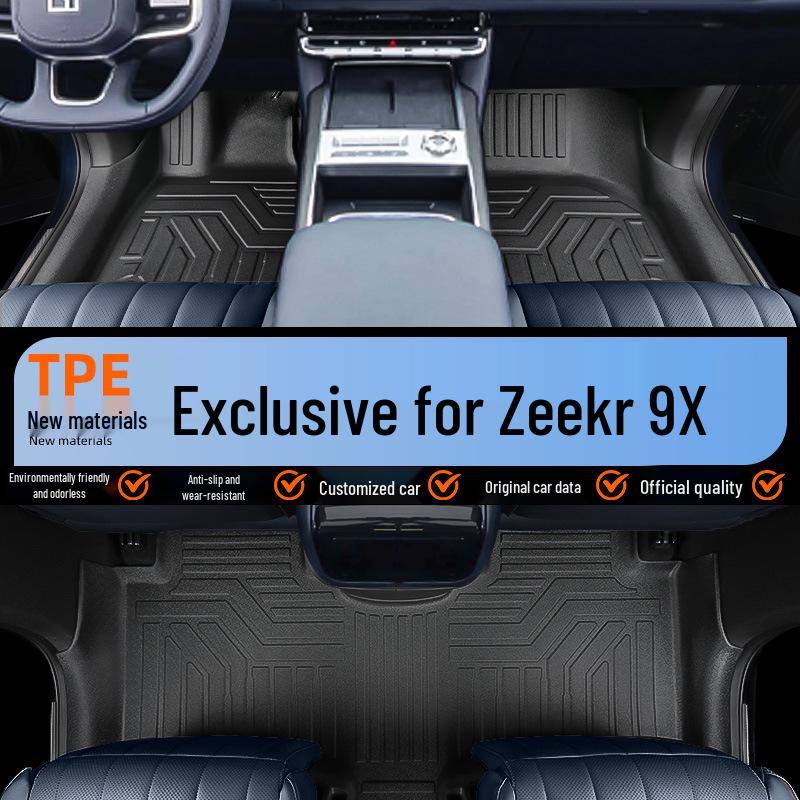 Zeekr 9x 2025 Six-Seater TPE Full-Coverage Car Floor and Door Sill Mats TPE Mats