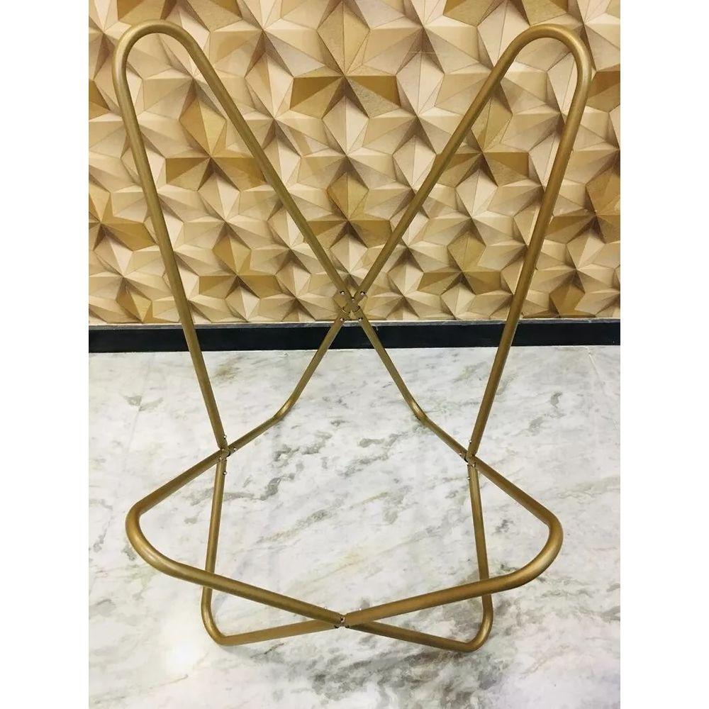 Handmade Buffalo Vintage Antique Leather Butterfly Chair Lounge Accent Chair