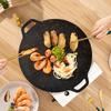 Cast iron skillet with handle - great for everyday cooking of pancakes, eggs, steaks, etc. - durable and easy to turn over