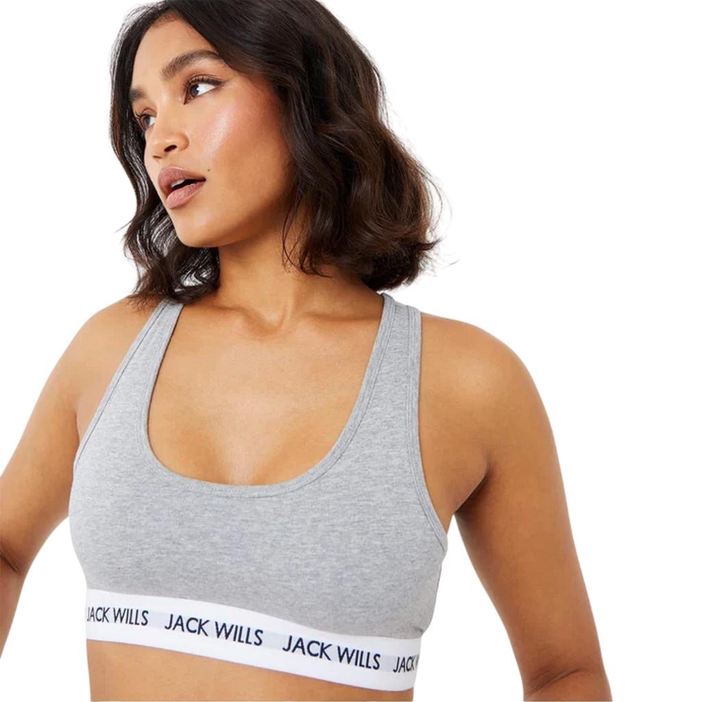 Jack Wills Womens/Ladies Dibsdall Cotton Jersey Bralette (Pack of 2)