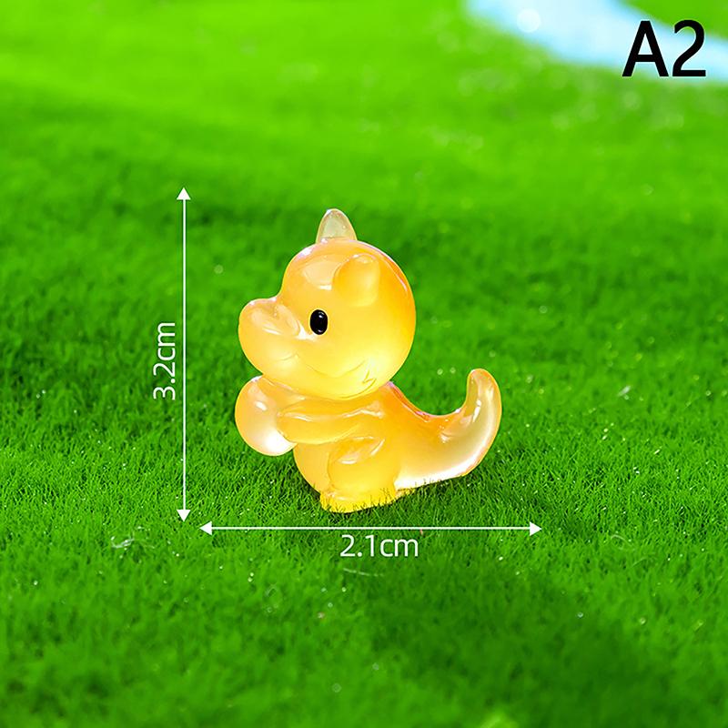 Figurine Miniature Luminous Egg-Holding Dinosaur Cartoon Micro Landscape Ornaments For Fish Tank Aquarium Accessories