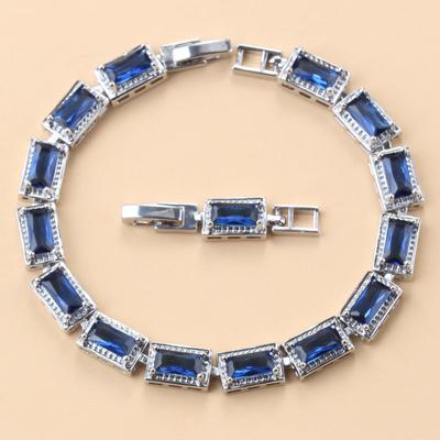 13-Farben Hochzeitsaccessoires   Damen Armreif Armspange Blau Zirkonia Brautschmuck Für Frauen Kostenloser Versand