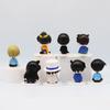8 Pcs/Set Detective Conan Anime Figures 7.5cm Q Ver. Childhood Kuroba Kaito Conan Edogawa Car Desktop Ornaments Dolls For Kids