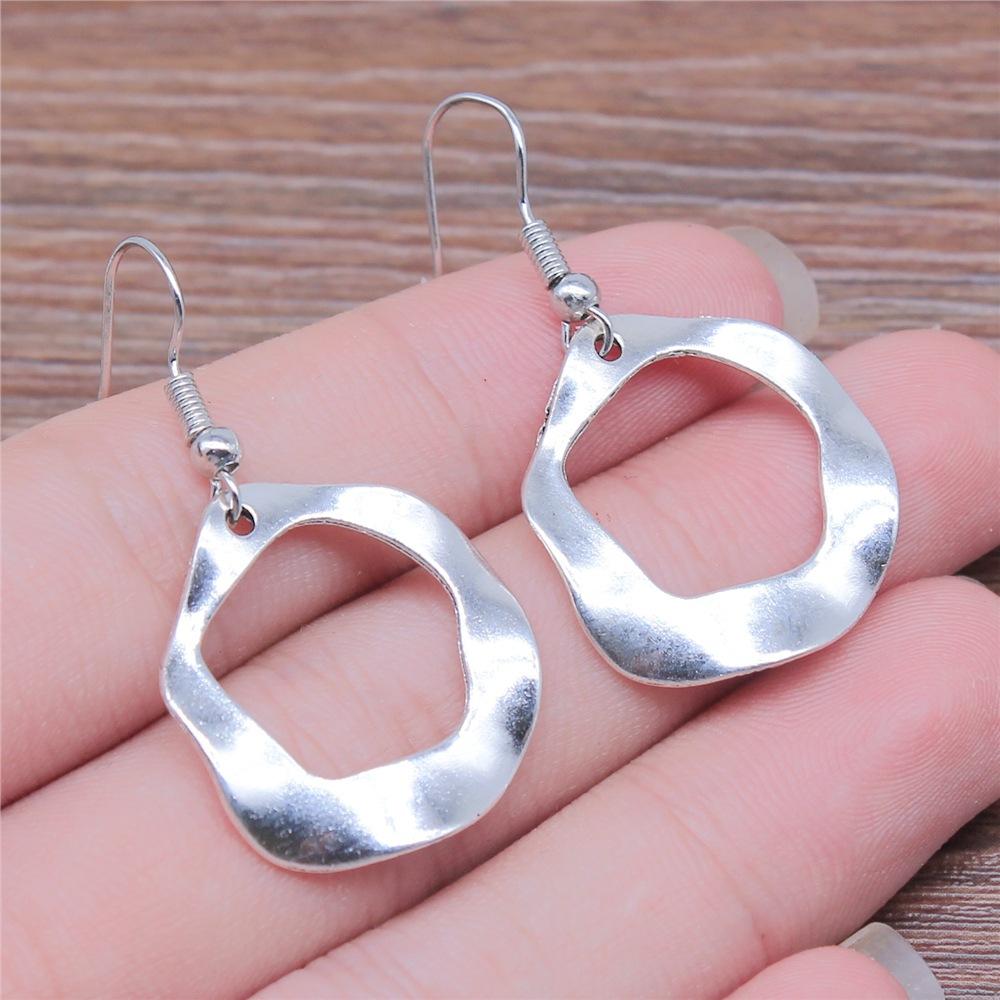 30 Styles Women Fashion Simple Handmade Earrings Geometric Swirl Triangle Teardrop Pendant Dangle Earrings