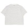 BlueTail WhiTe STripe Crop ShorT Sleeve T shirT azb2Ts06wT