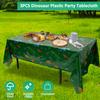 3Pcs Dinosaur Party Tablecloths Plastic Waterproof Oil-proof Reusable Decorative Dinosaur Table Covers for Kid Birthday Party