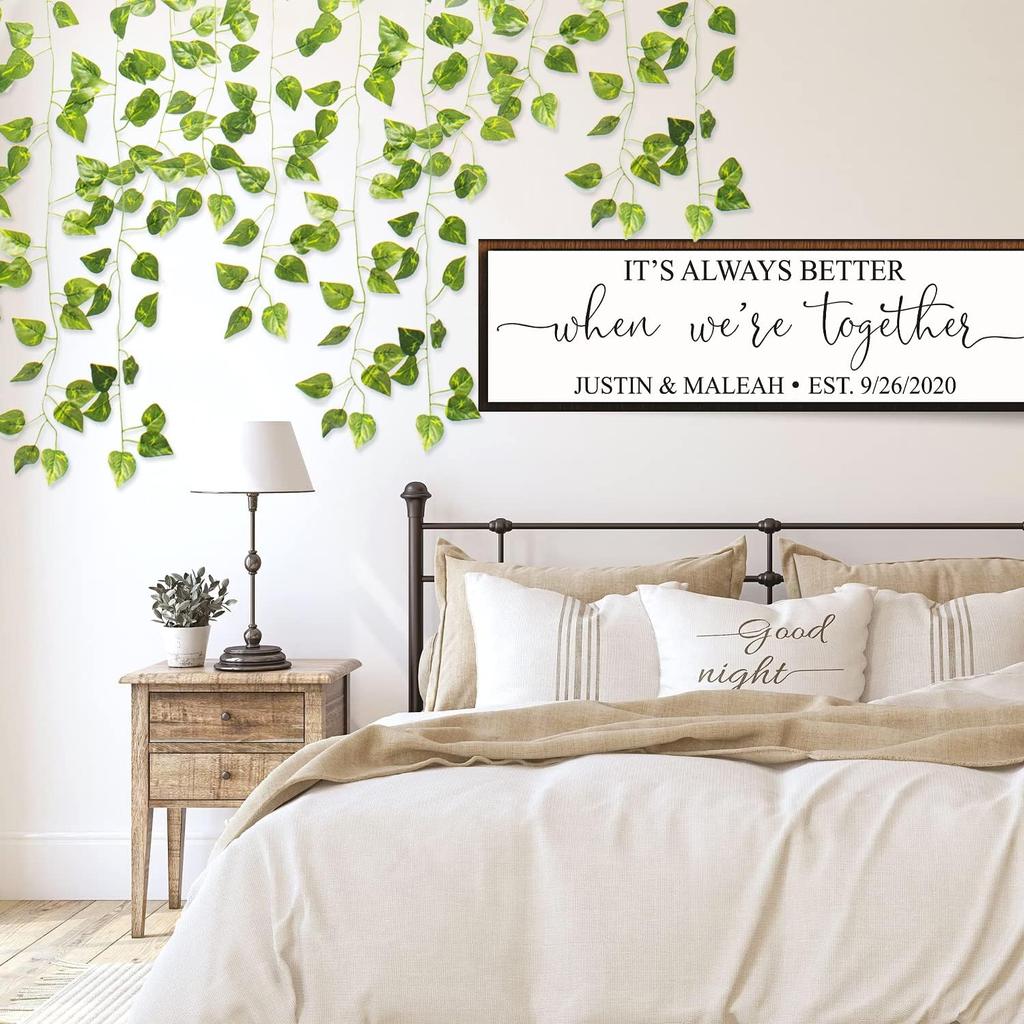 24 Pack 173ft Artificial Ivy Vines Fake Garland Leaves Plants Hanging Greenery Garland for Bedroom Wedding Party Garden Wall Decoration