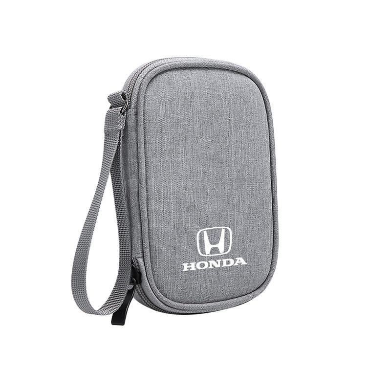 

Car Key Pack Auto Driver s License Phone Storage Bag For Honda Accord Civic Fit Jazz Pilot CRV Odyssey Passport City HRV Insight