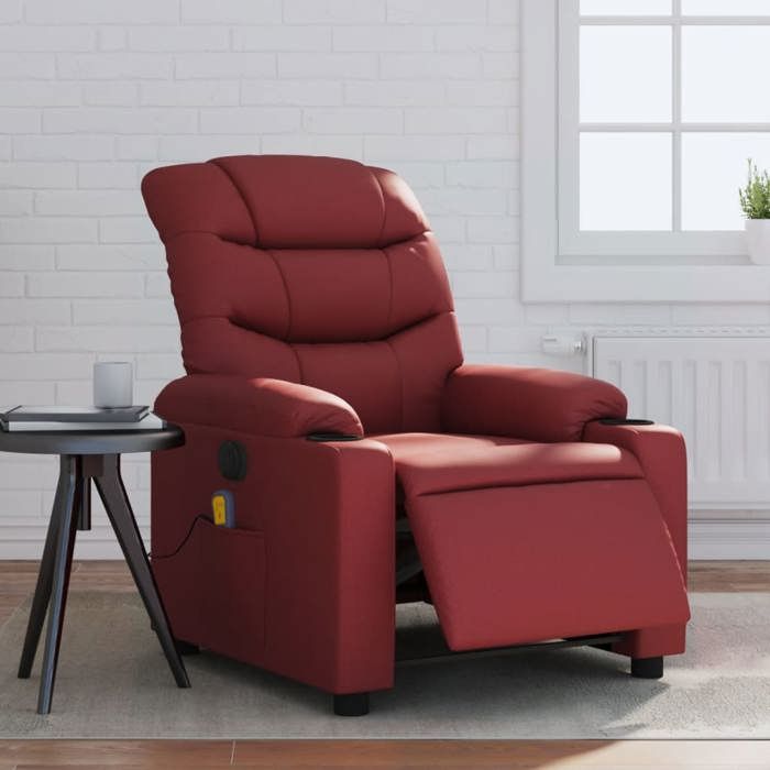 VidaXL Electric Reclining Massage Armchair, Relaxation Chair with Backrest, Seat with Armrests Living Room, Modern, 3206596