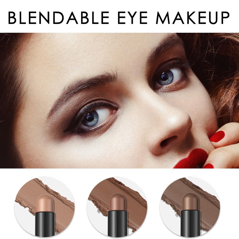 Focallure 3 Pcs Pearlescent Eyeshadow Pencil Waterproof Glitter Shimmer Creamy Eyeshadow Stick High Pigment Eyeshadow Liner Makeup Cosmetics
