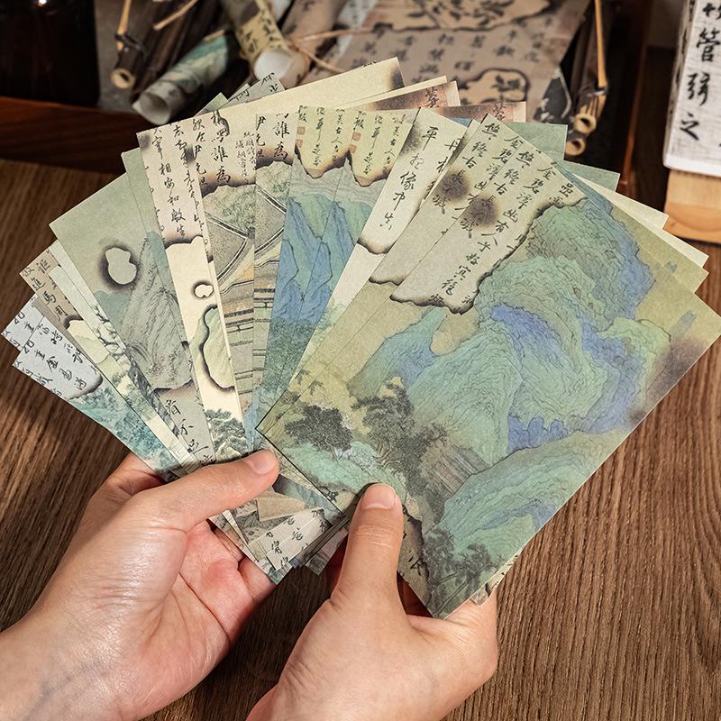 Yu Xian Ancient Style Butterfly Journal: Chinese Ink Fragrance Paper for Decoration and Backgrounds