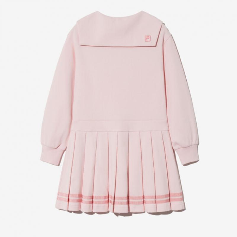 [fila Kids] Платье с плиссировкой и полупрозрачным верхом Fk2opg3402f — фото 4