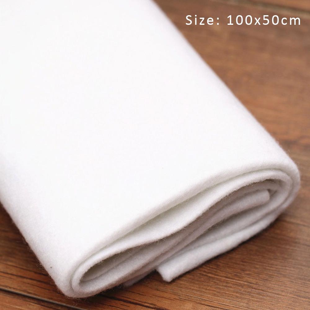 2026 Sewing Essential 39"x19" Iron-On Interfacing Fabric Non-Woven Fusible Backing for Collars Stitch Reinforcement Wrinkle-Free