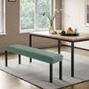 1PC Stretch Jacquard Dining Bench Cover Living Room Anti-Dust Removable Bench Slipcover Washable Bench Seat Protector